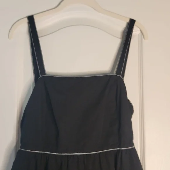 Zara black cotton summer dress, size medium - Picture 2 of 6